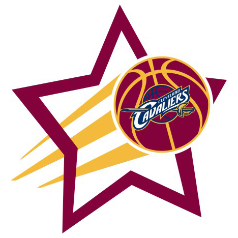 Cleveland Cavaliers Basketball Goal Star logo iron on paper